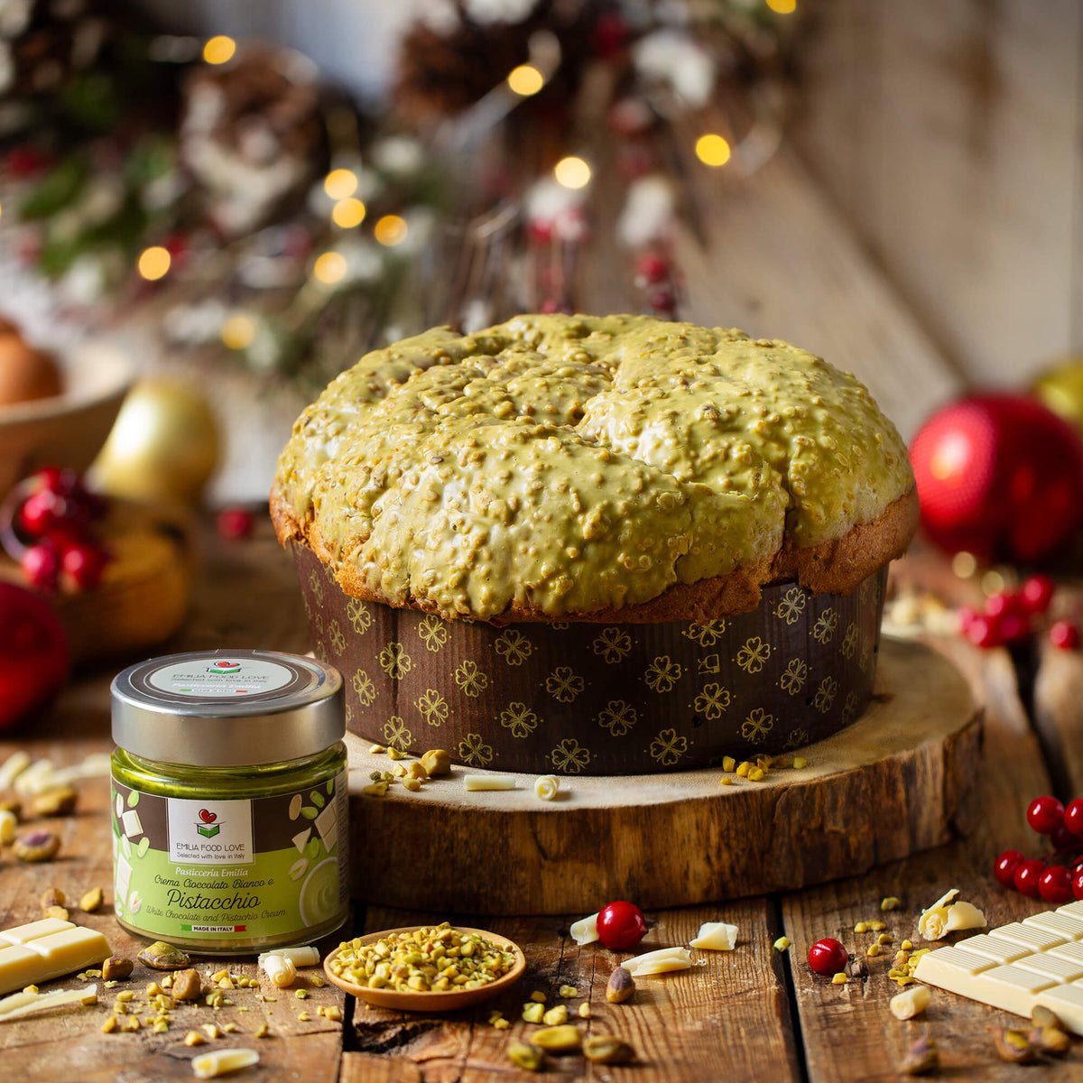 Pistachio Panettone - EMILIA FOOD LOVE Selected with love in Italy